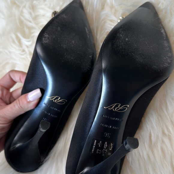 Roger Vivier Strass Buckle Pumps in Satin - Picture 7 of 14